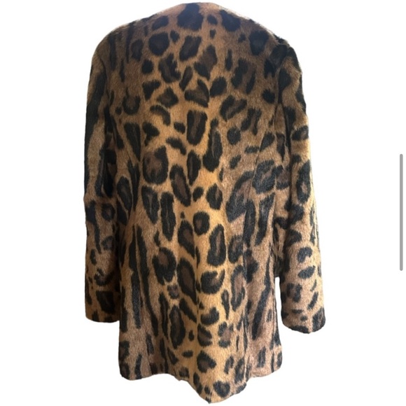 Anthropologie Leopard Print Faux Fur no collar ocelot - Picture 6 of 7